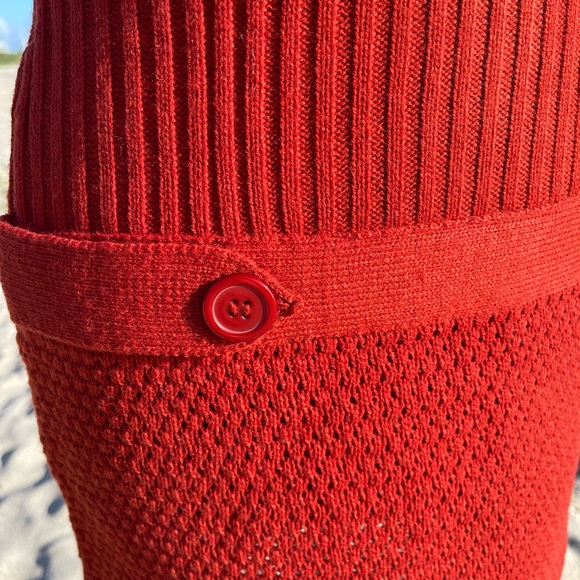 Chesley Knit Dress Cowl Neck 70’s Vibe M - Picture 6 of 6